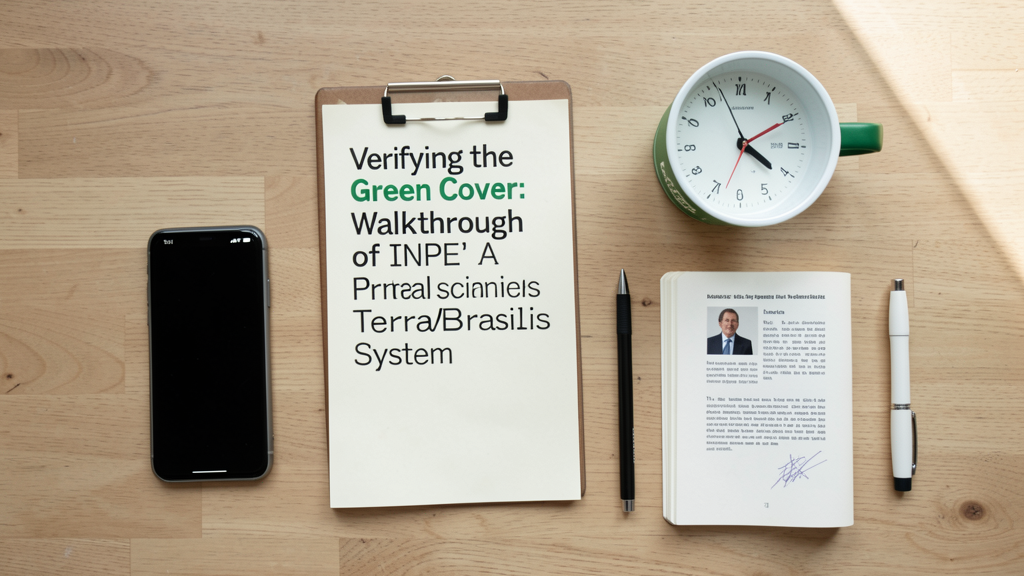 Editorial image illustrating Verifying the Green Cover: A Practical Walkthrough of INPE’s TerraBrasilis System