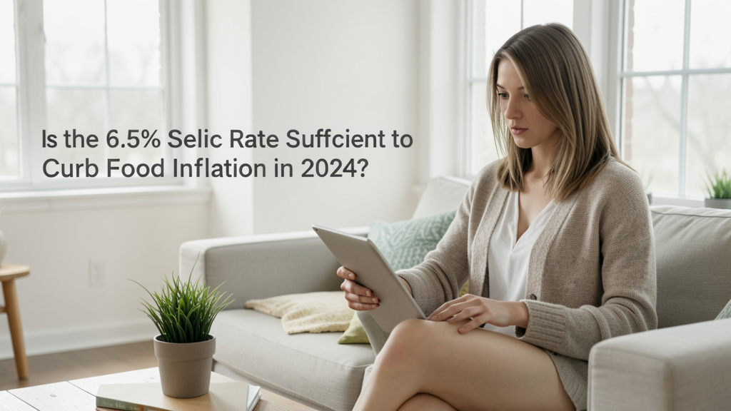Editorial image illustrating Is the 6.5% Selic Rate Sufficient to Curb Food Inflation in 2024?