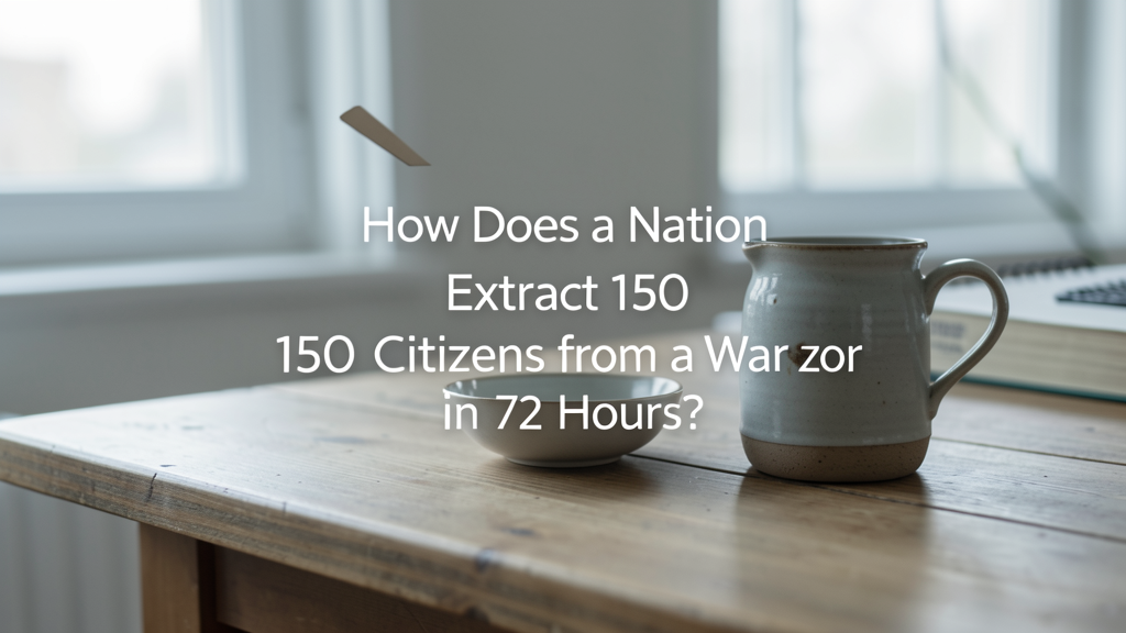 Photographic detail related to How Does a Nation Extract 150 Citizens from a War Zone in 72 Hours?